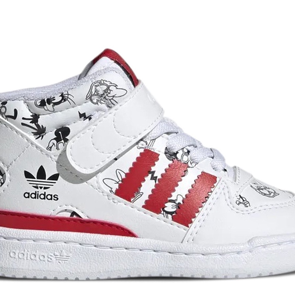 adidas White and Red Sneakers